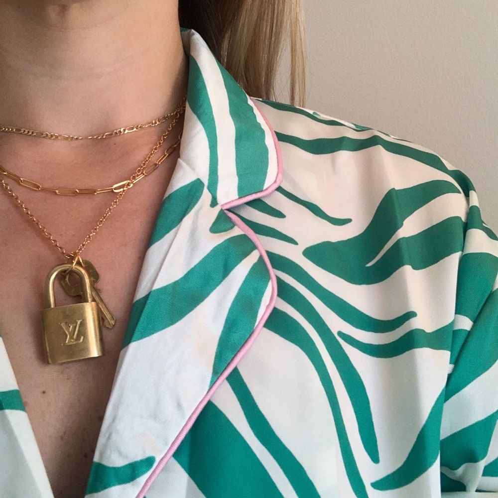 SOLD Louis Vuitton Padlock Necklace - Picture 8 of 9